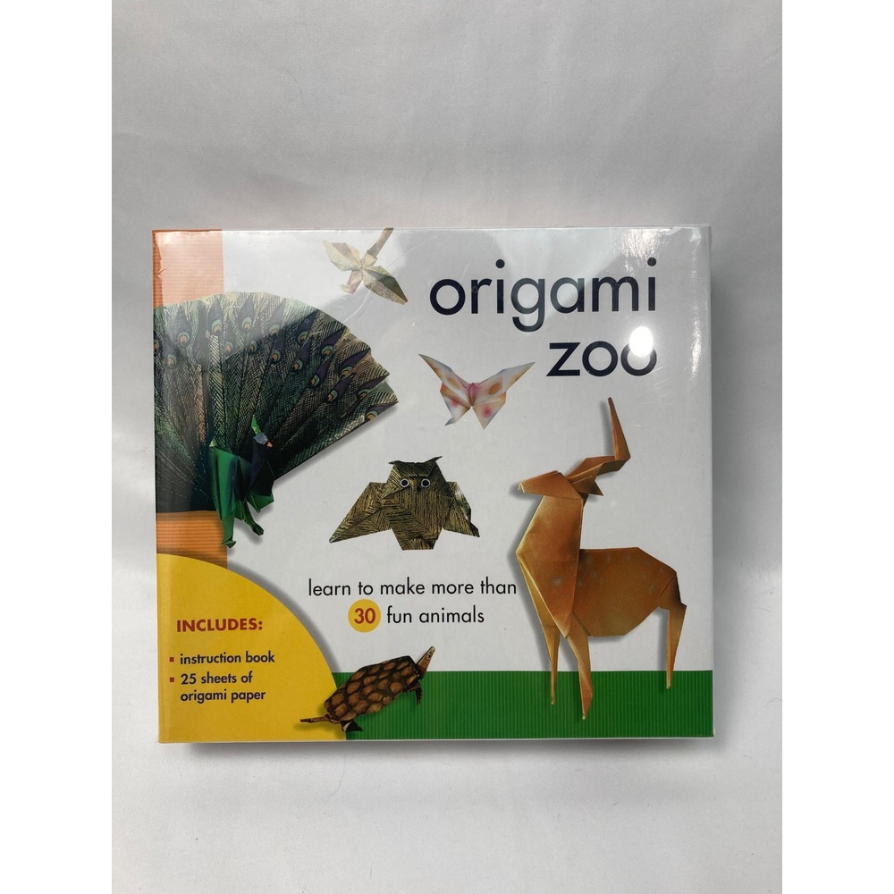 Origami Zoo‎ Craft Kit New Sealed 30 Animal Projects Book & Paper Gift